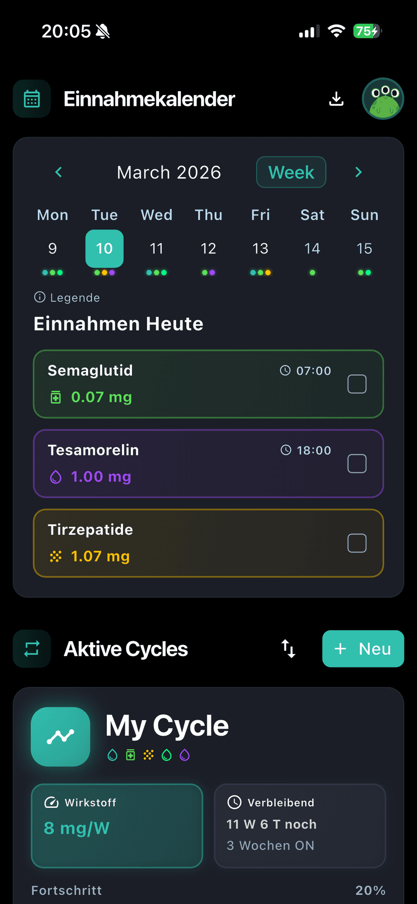 PepStack app screenshot