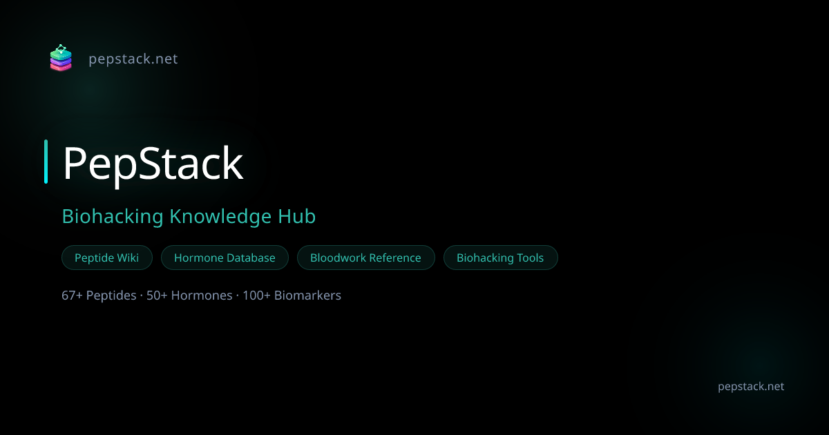 PepStack — Biohacking Hub | Peptide Wiki, Tools & Research